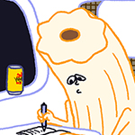 関西での営業を終えて日記を書くちくわぶ